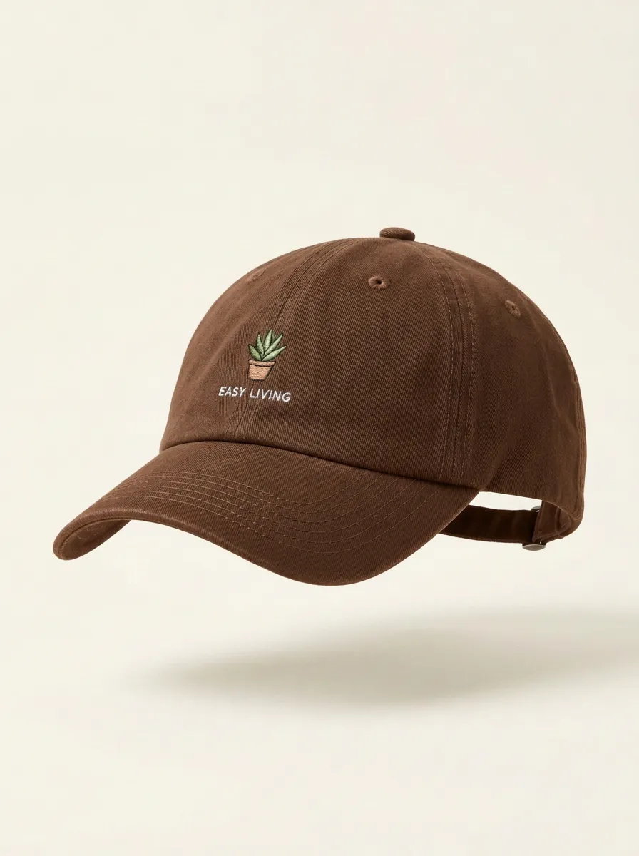 Modern Plant-Lover Succulent Embroidered Unisex Baseball Cap