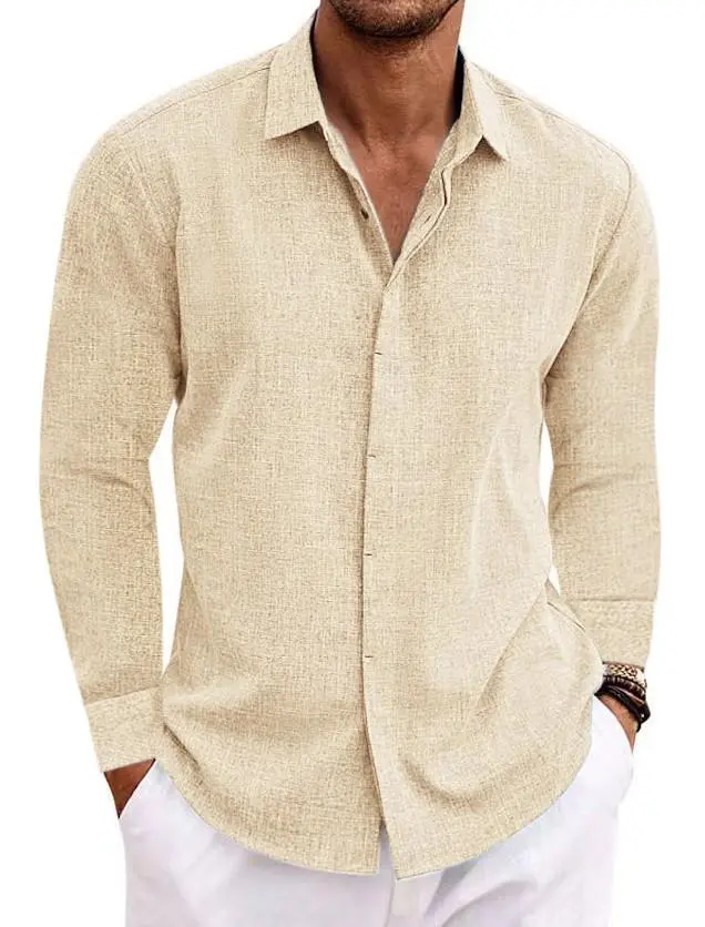 Cotton Linen Long Sleeve Shirt