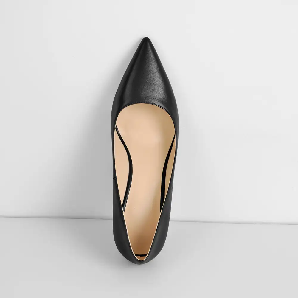 Pointed Toe Mid Heel Pumps