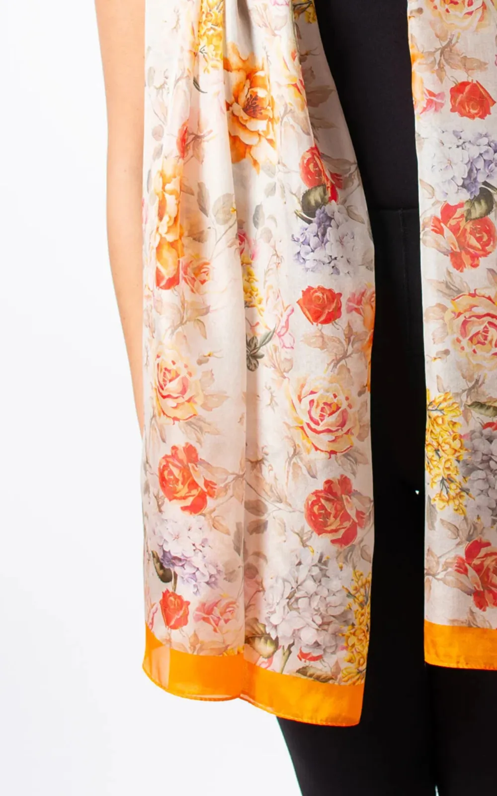 Light Luxury Elegant Floral Print Ladies Scarf