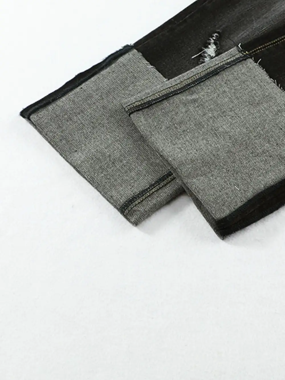 Washed High Waist Straight Leg Distressed Denim Jeans