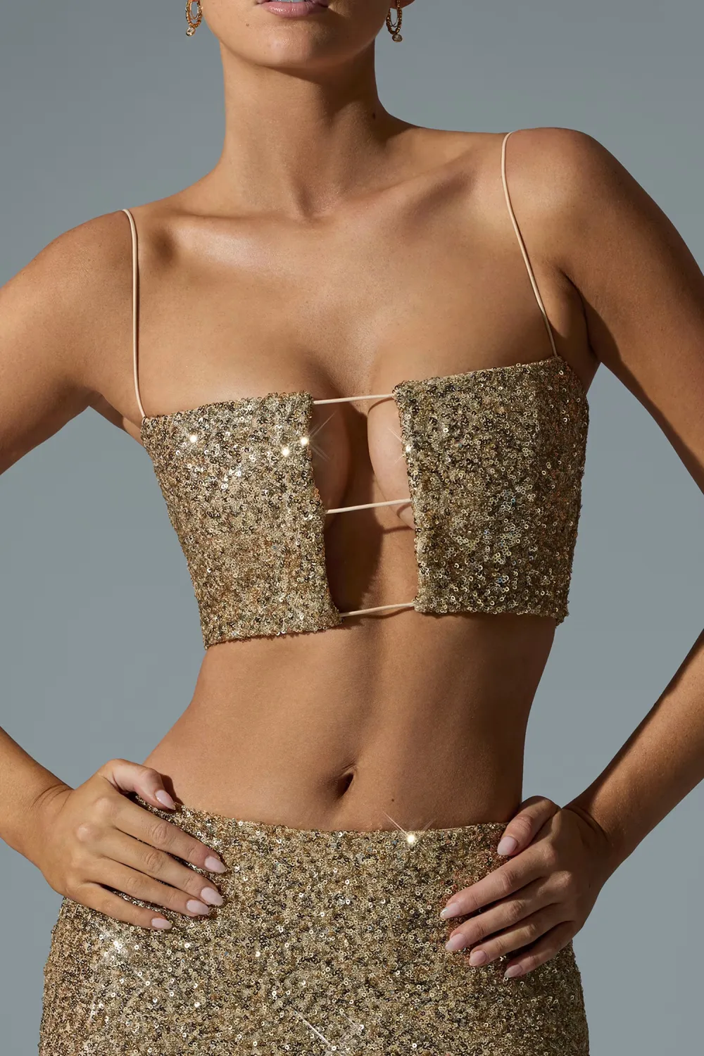 Gym Sequined Ladies Camisole