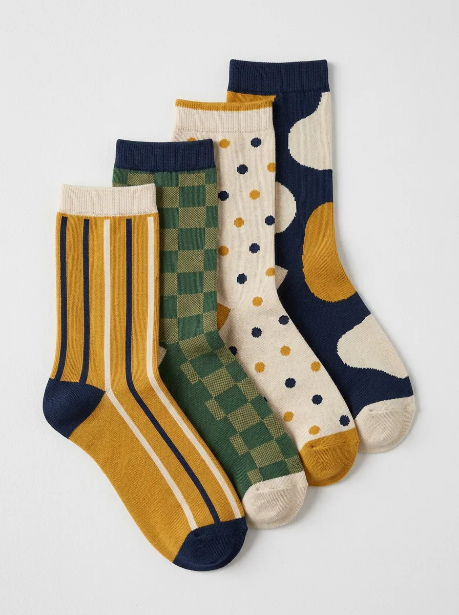 Women's Four Pair Casual Socks