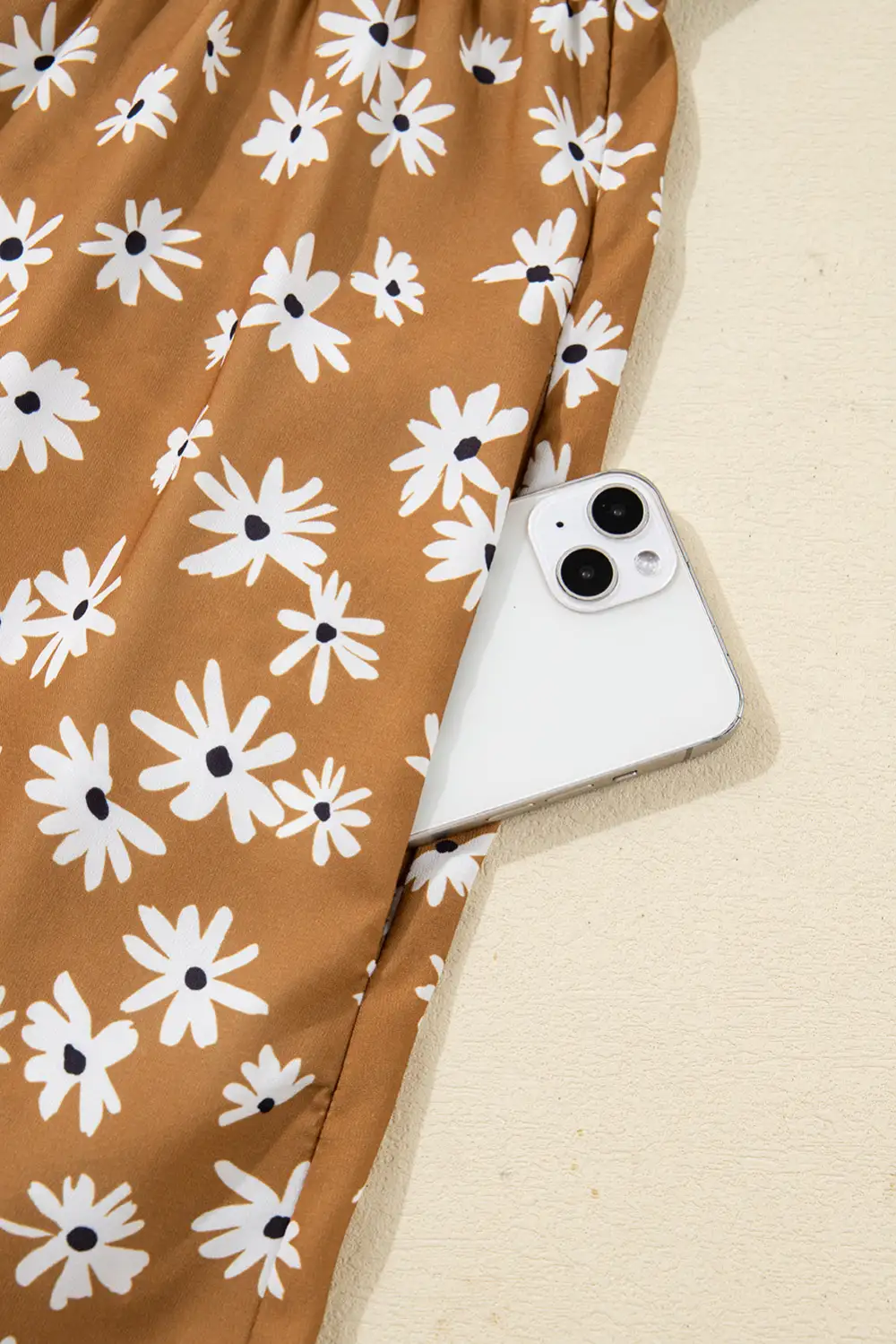 Wearable Cut Floral Printed Split Neck Dress