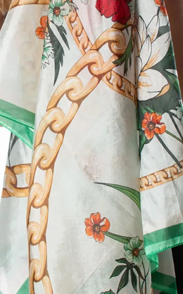 Artistic Pastoral Style Floral Women's Scarf