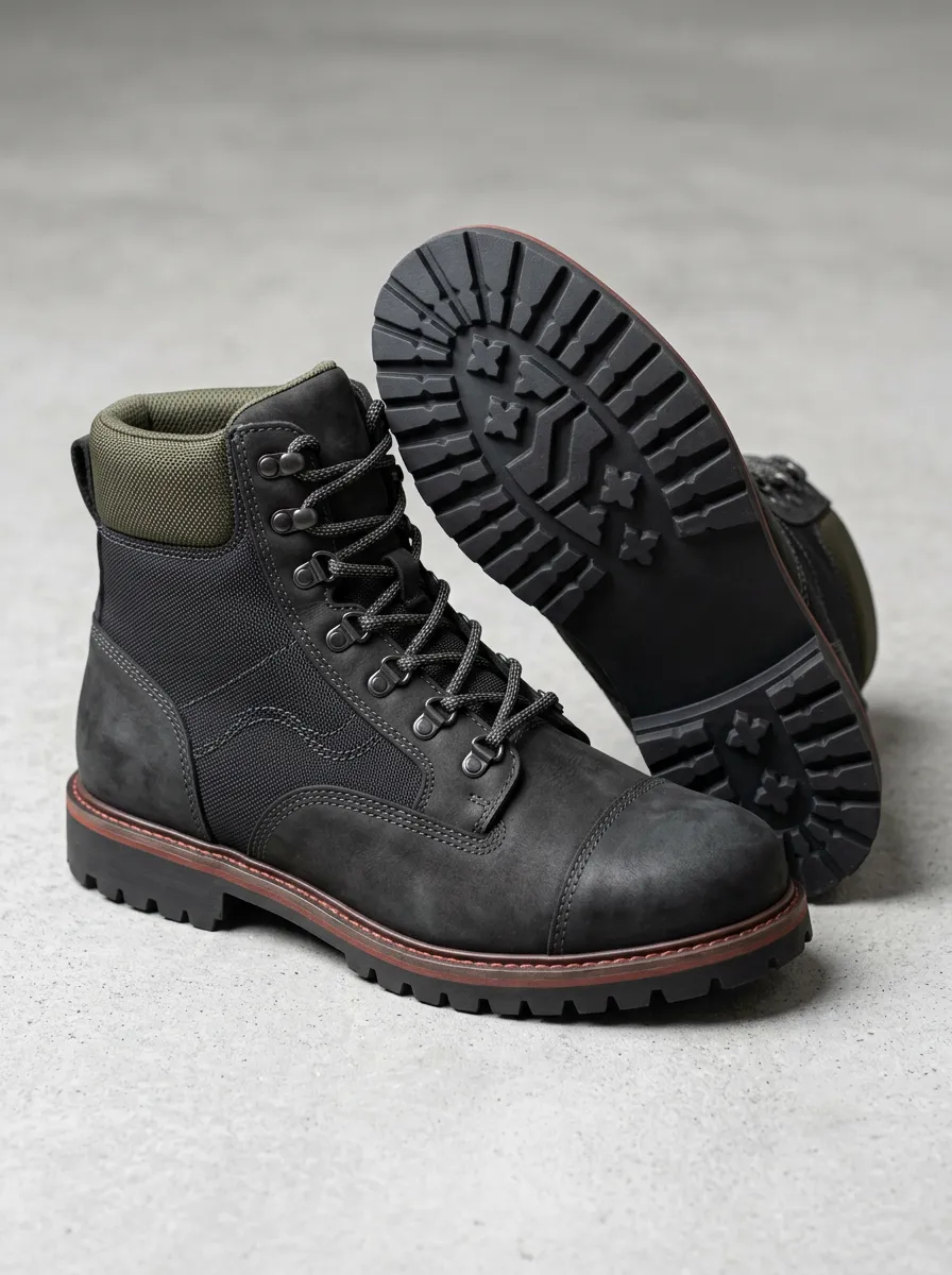 Unisex Tactical Outdoor Leather Work Boots