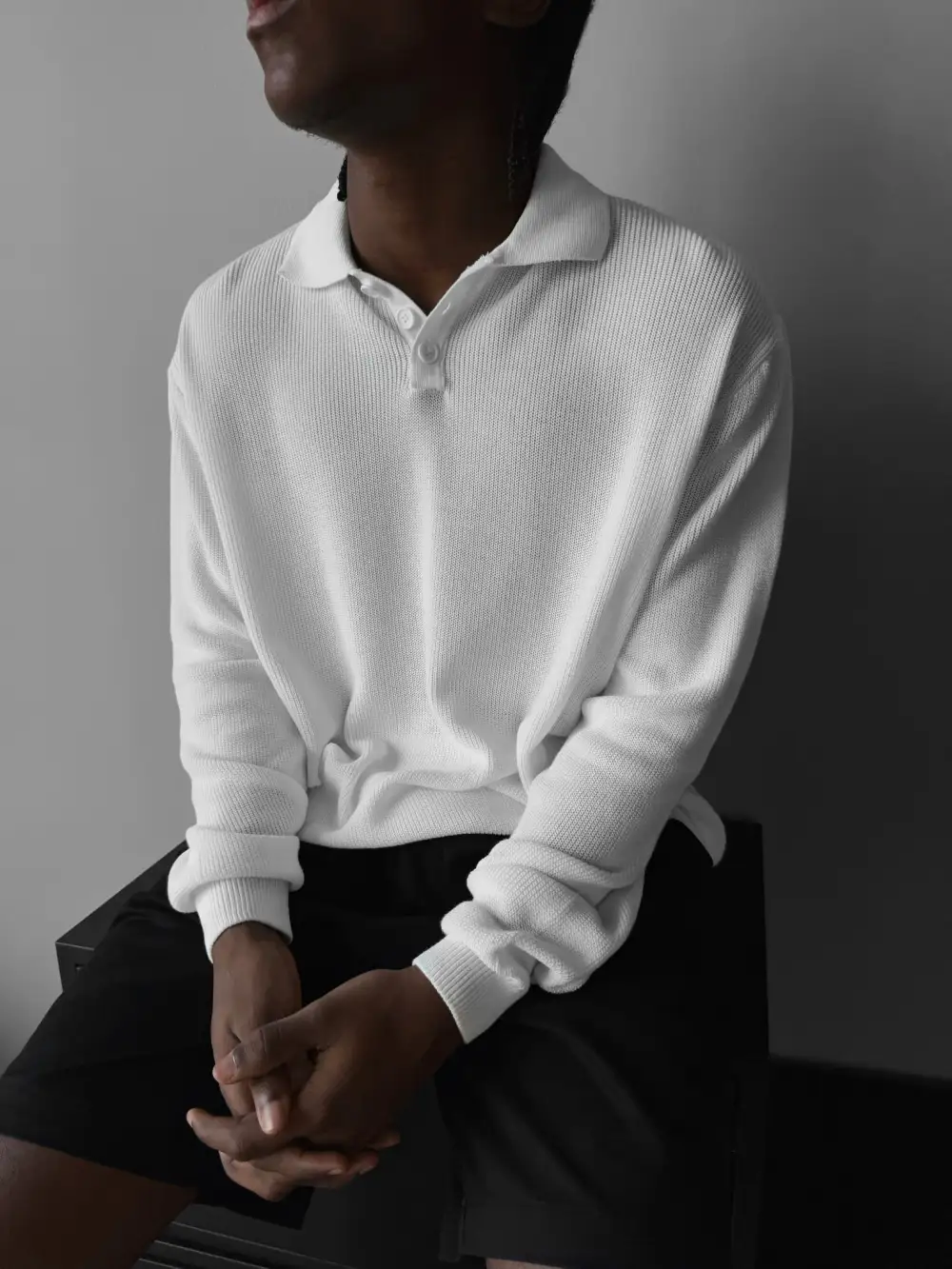 Everyday Knit Polo Collar Sweater