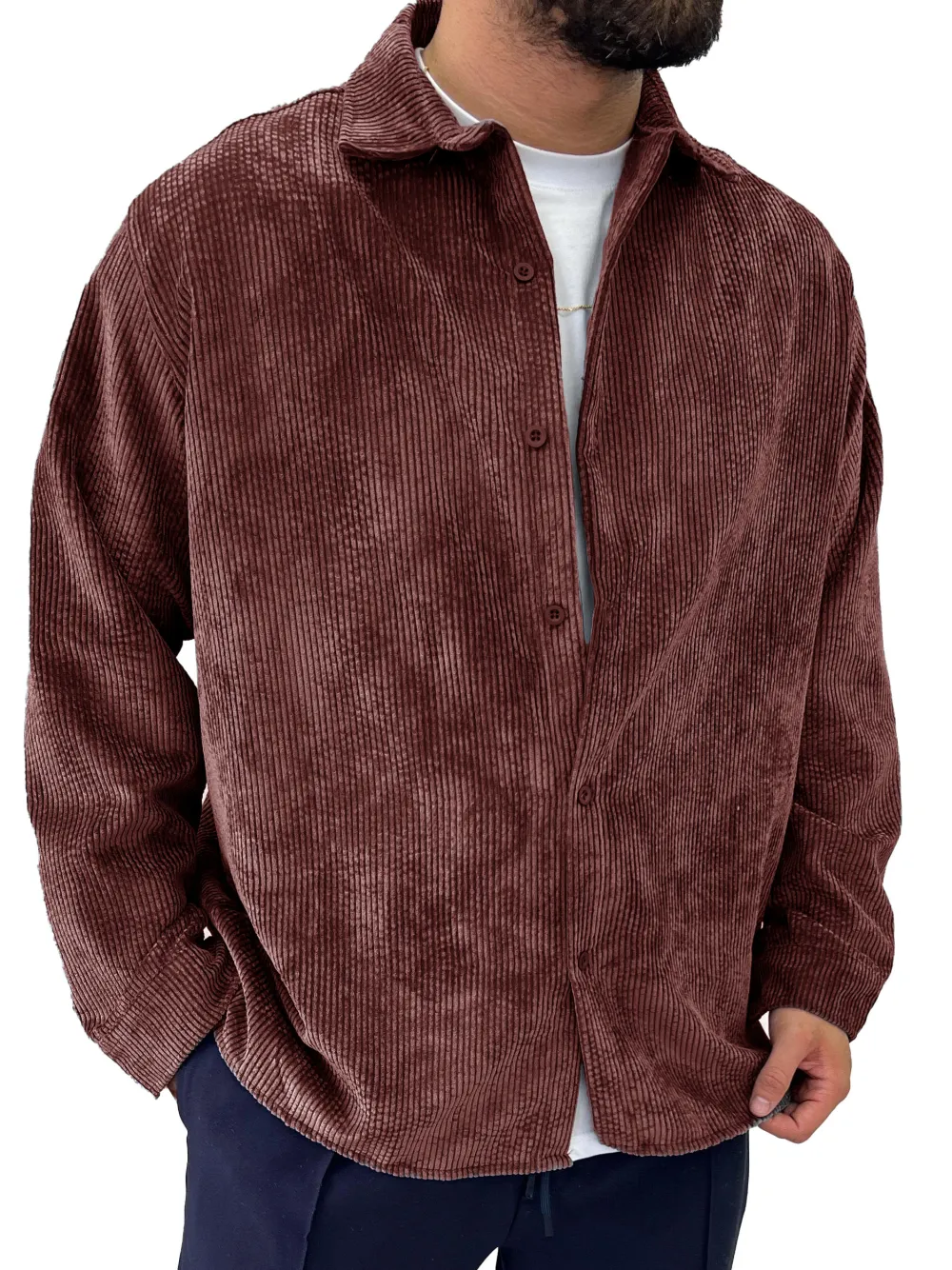 Modern Corduroy Long Sleeve Shirt