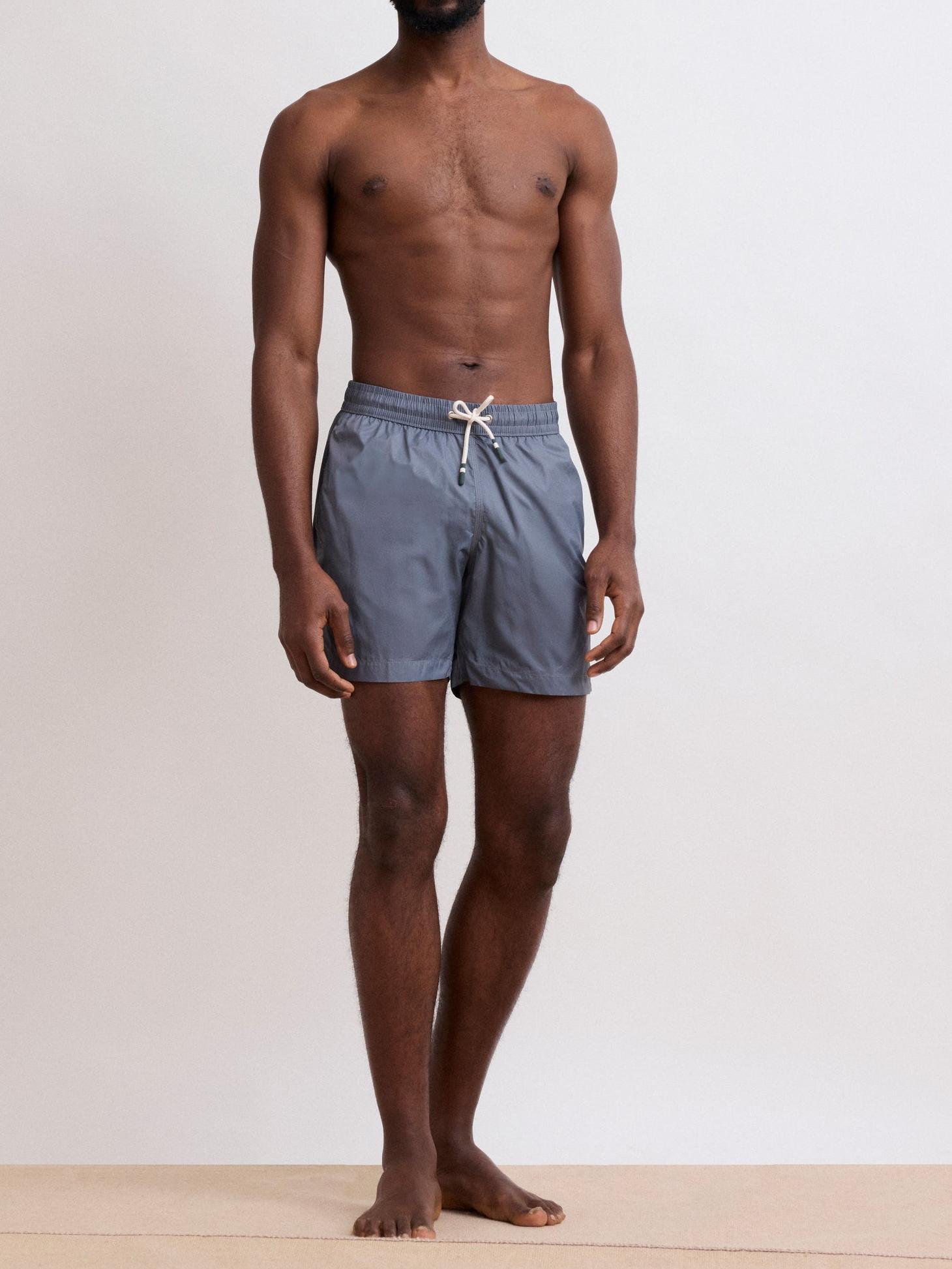 Loose Casual Comfortable Breathable Grey Swim Trunks