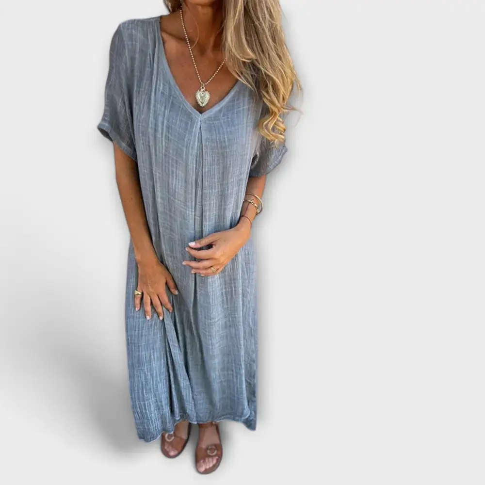 Linen Cotton Casual Dress