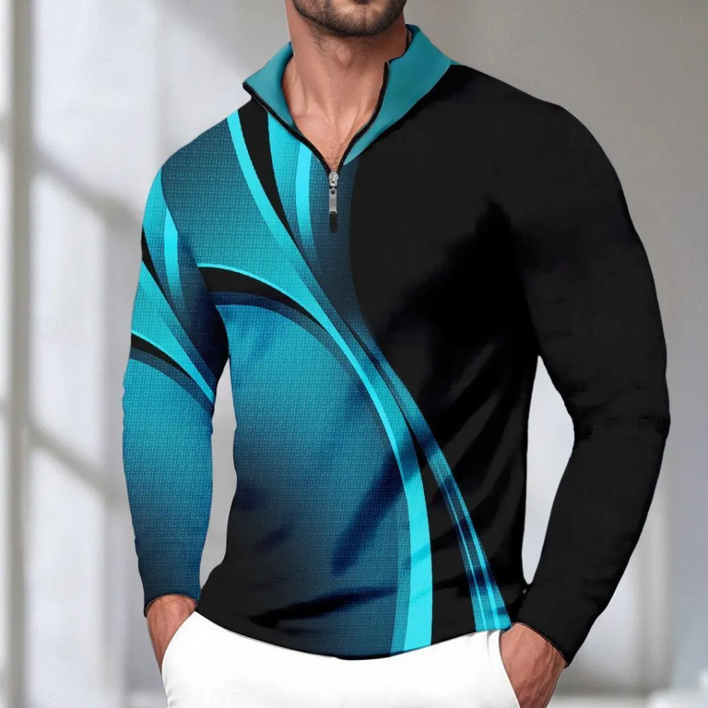 Long Sleeve Pullover Golf Shirt