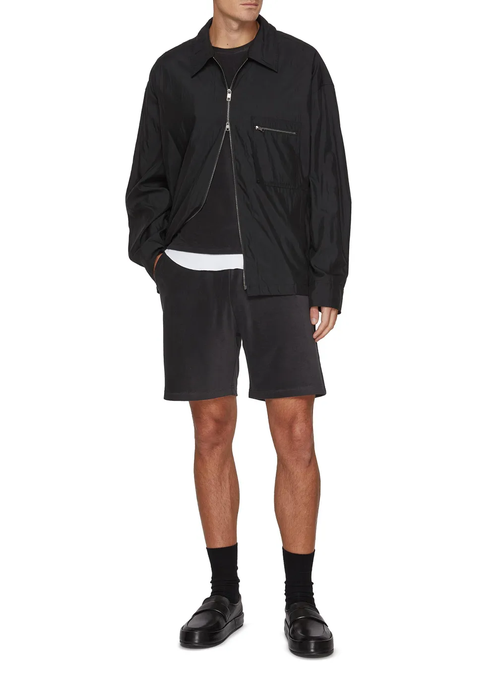 Casual Loose Breathable Black Shorts
