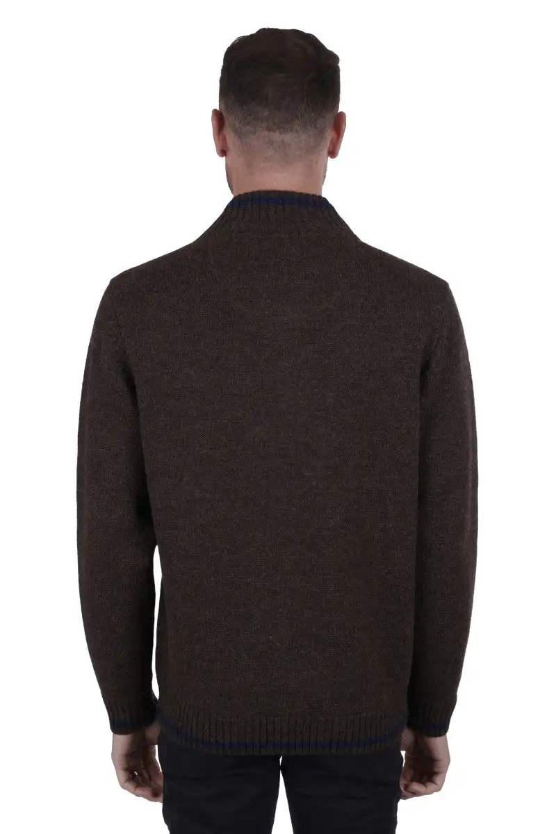 Men's Contemporary Quarter Zip Sweater