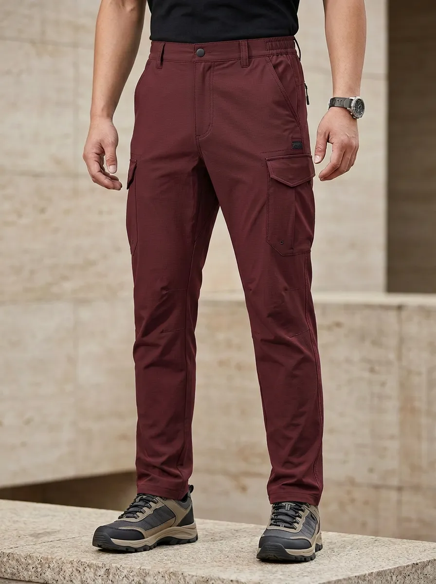 Men's Multi-Pocket Quick-Dry Trail Flap-Pocket Cargo Pants