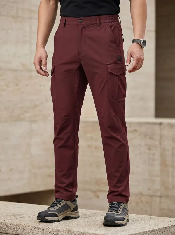 Men's Multi-Pocket Quick-Dry Trail Flap-Pocket Cargo Pants