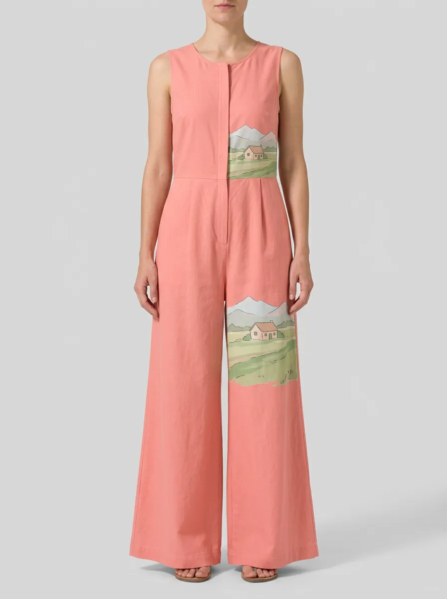 Women's Graphic-Print Jumpsuit
