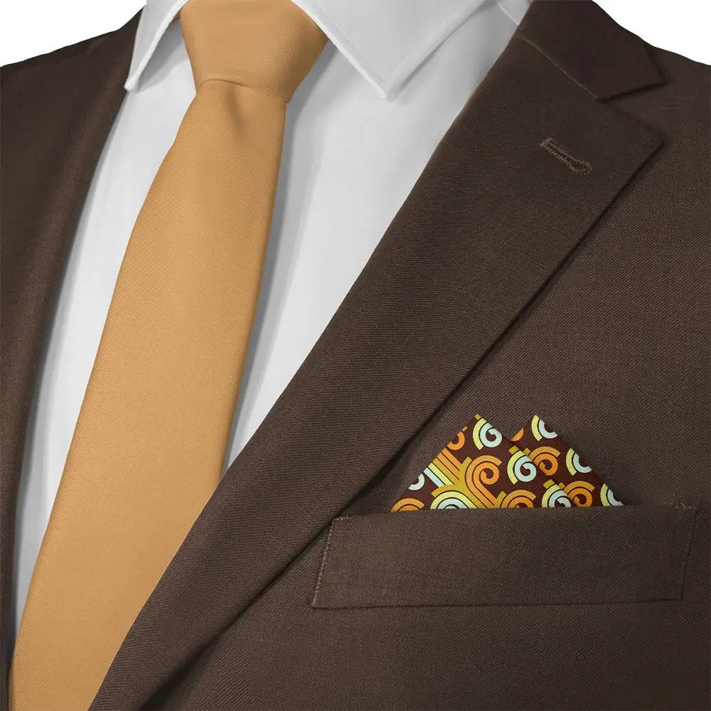 Distinctive Composed Retro Pocket Square