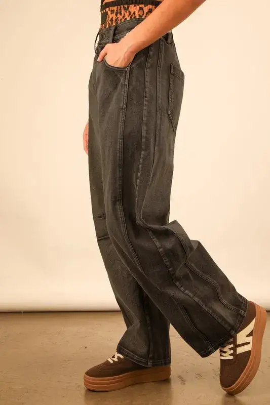 Wide Leg Comfy Denim Jeans