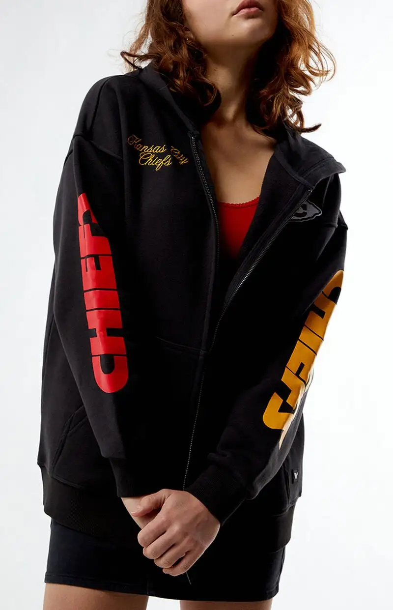 WILD COLLECTIVE NFL Wild Collective x PacSun Kansas City Chiefs Zip Up Hoodie