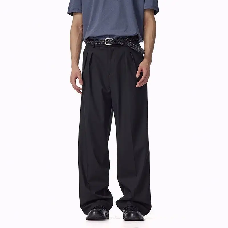 Refined Anti-Wrinkle Pleated Trousers