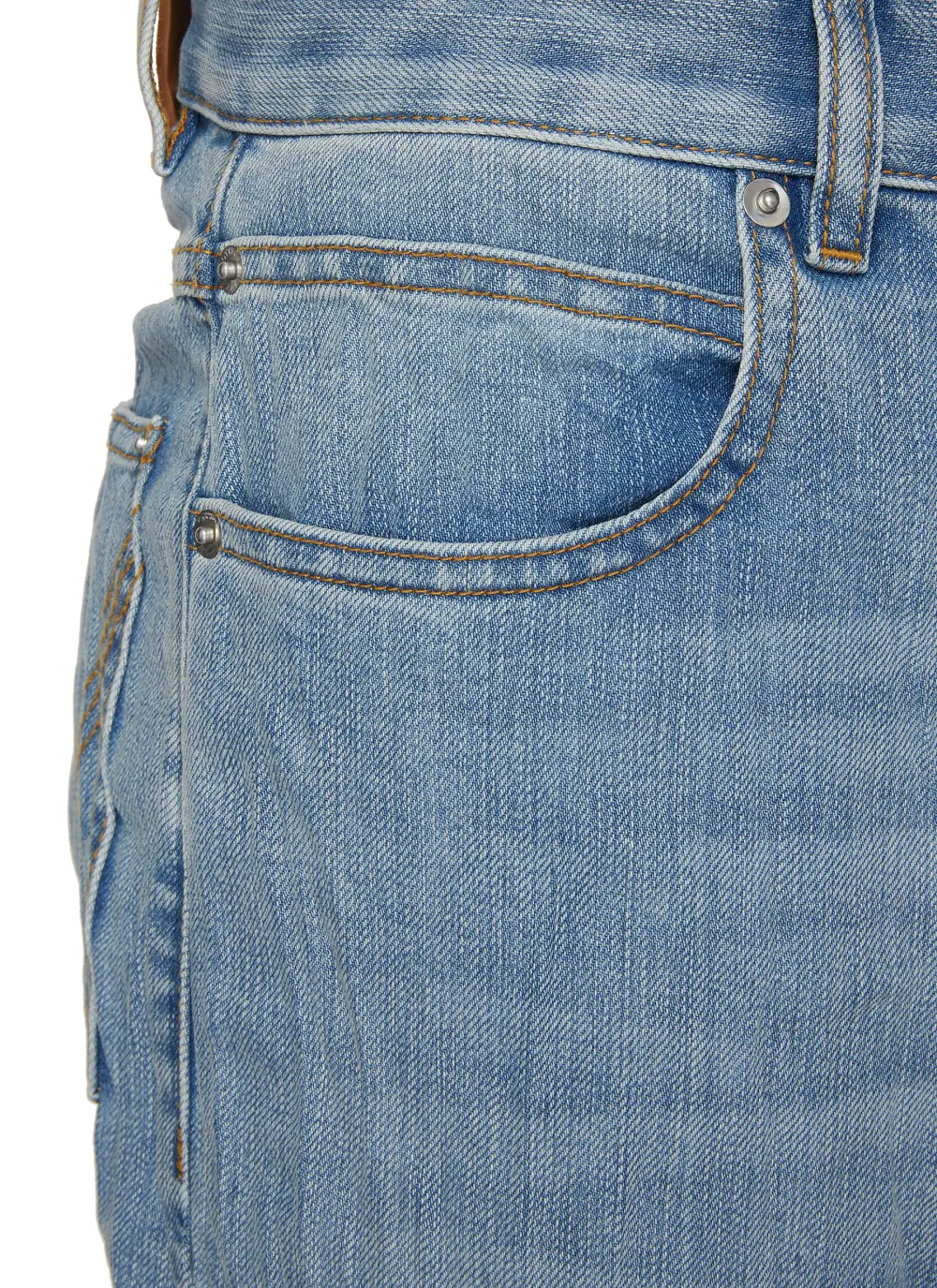 Leisure Daily Straight-Cut Comfortable Light Blue Jeans