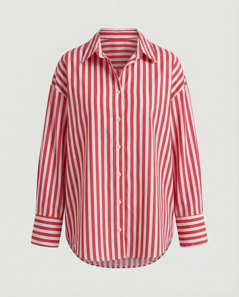 Lightweight Striped Relaxed Blouse
