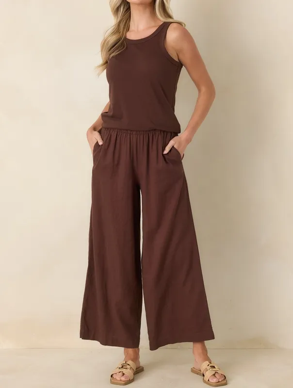 Chocolate Brown Airy Tank
