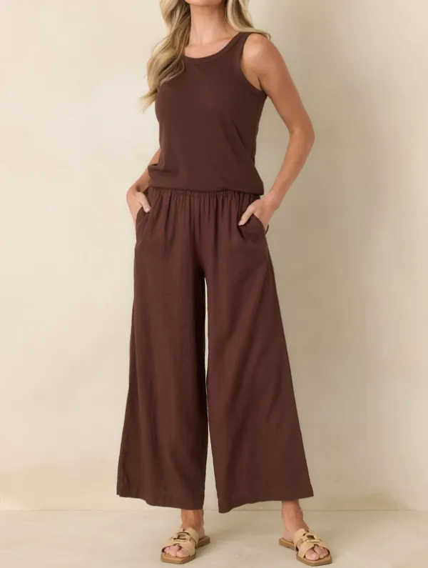 Chocolate Brown Airy Tank
