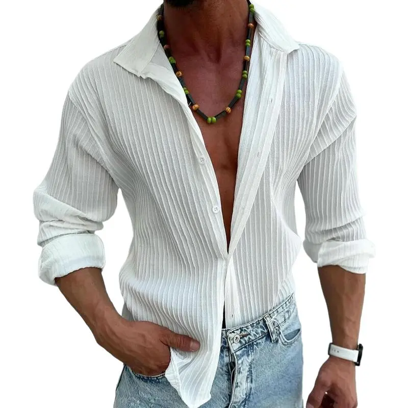 Striped Utility Pocket Shirt