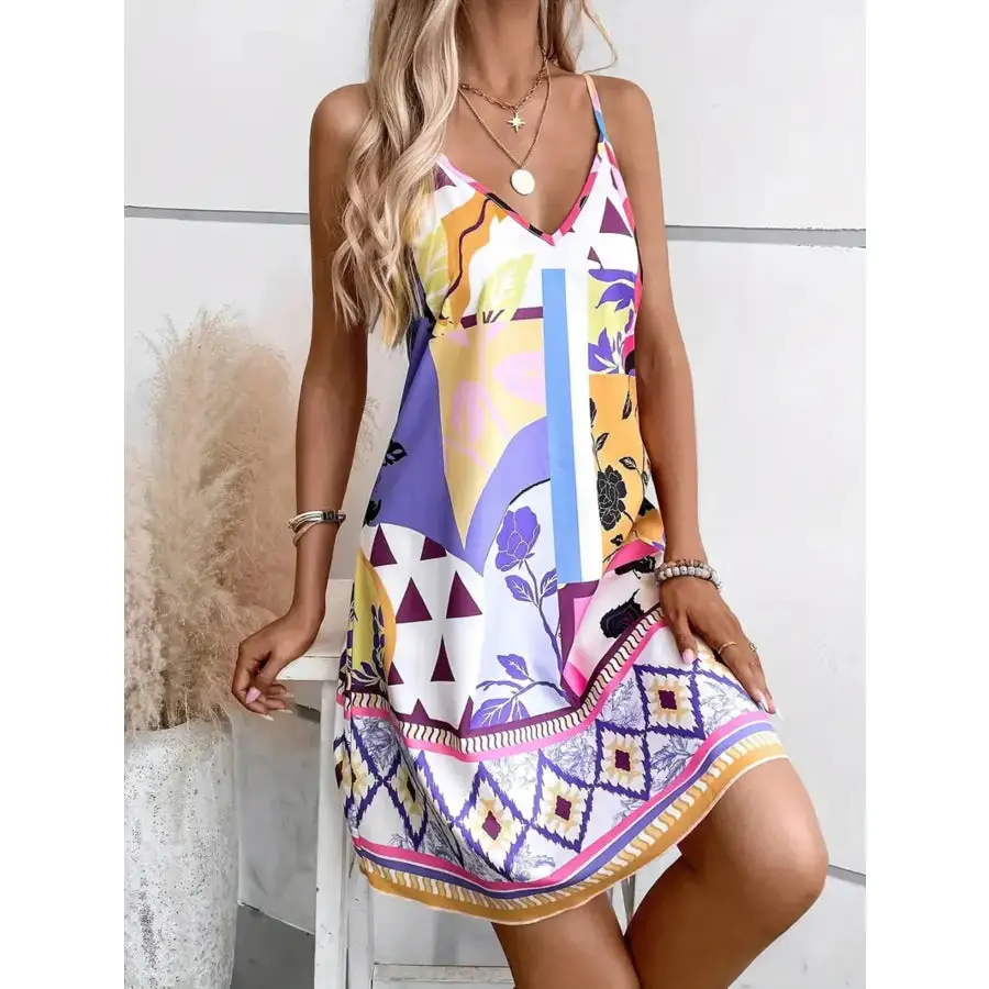 Abstract Cami Mini Dress