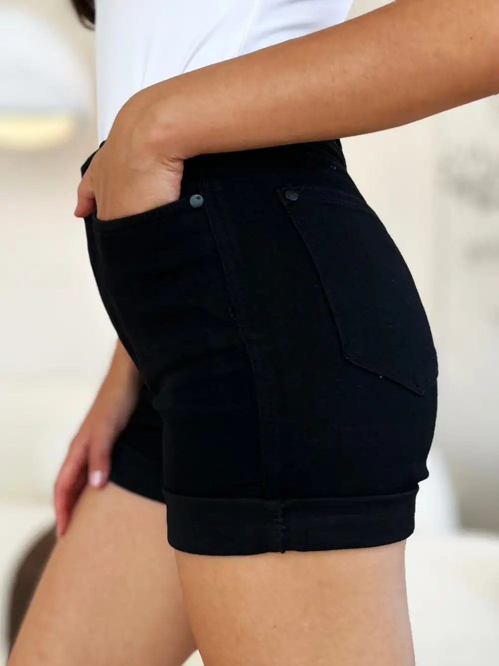 High Waist Denim Shorts