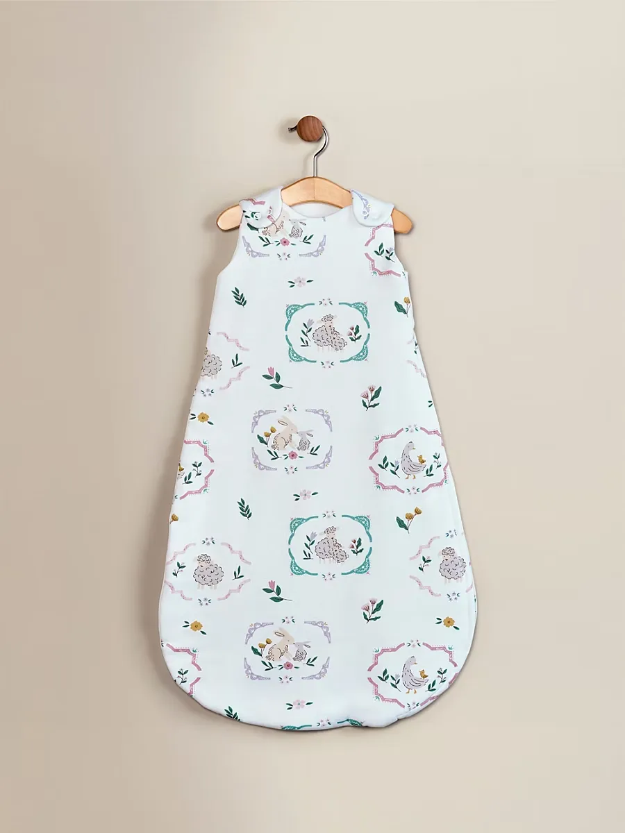 White Farm Life Jersey Cotton Sleeping Bag - 2.5 Tog
