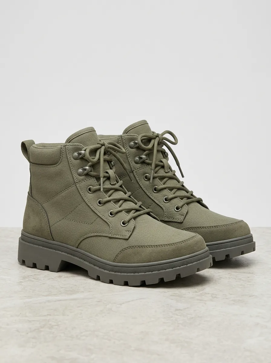 Alpine Canvas Hiking Boots