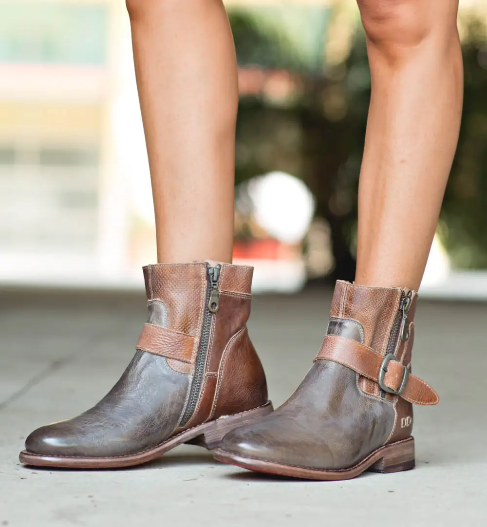 Buckled Perforated Everyday Boots