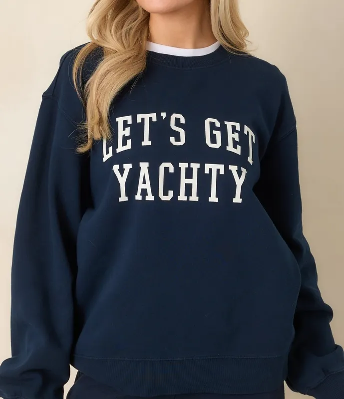 Navy Boyfriend Sweatshirt