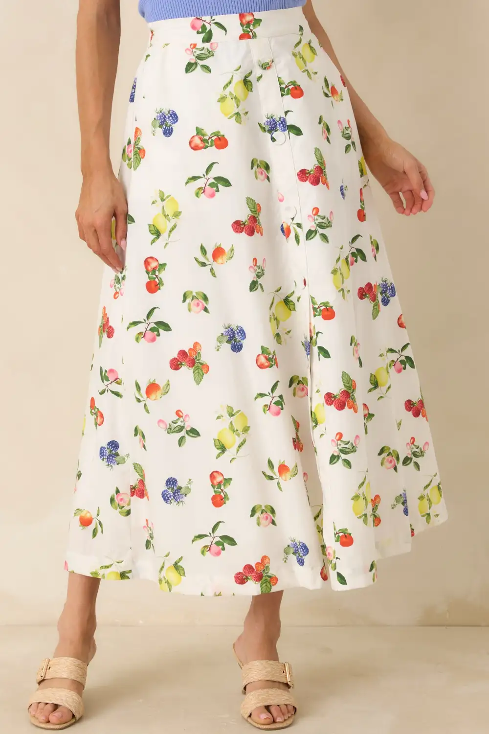Comfortable Cotton Midi Skirt