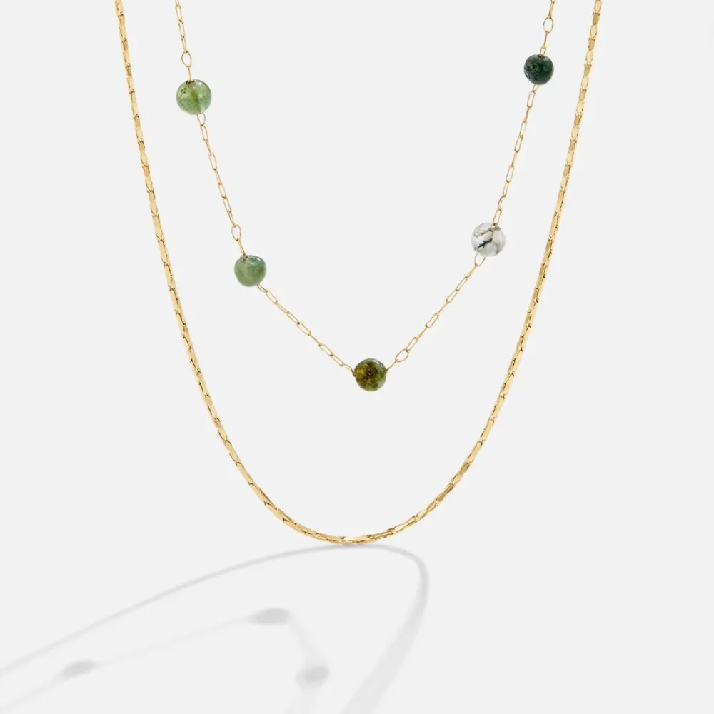 Layered Stone Necklace