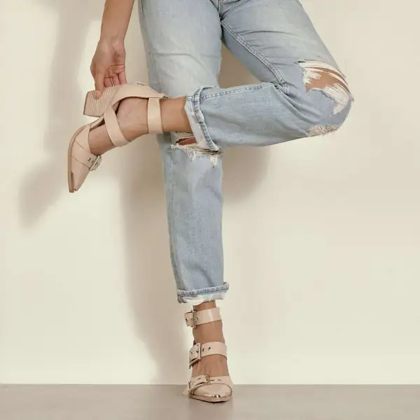 Subtle Feature Heeled Sandals