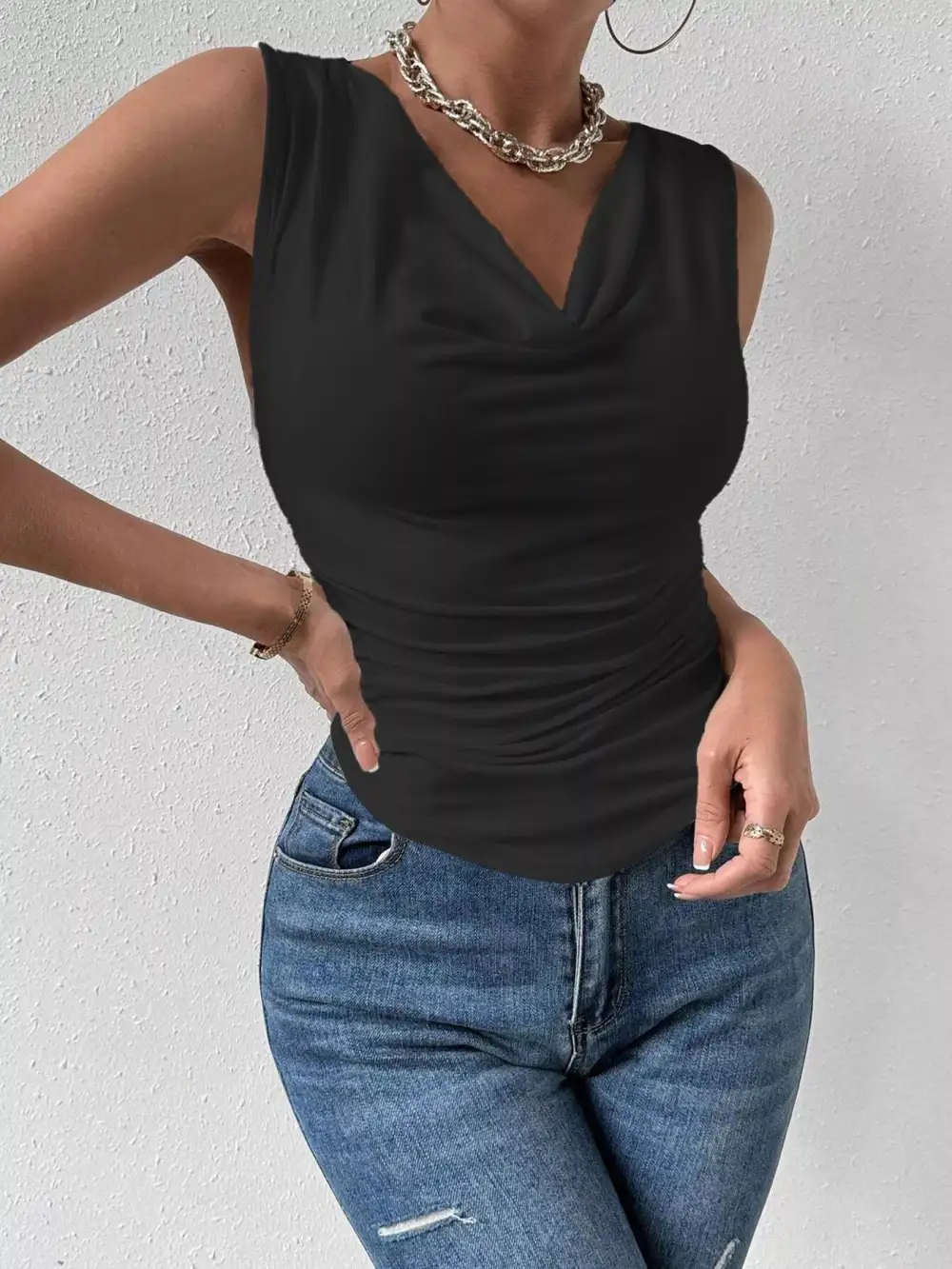Refined Ruched Tank Top