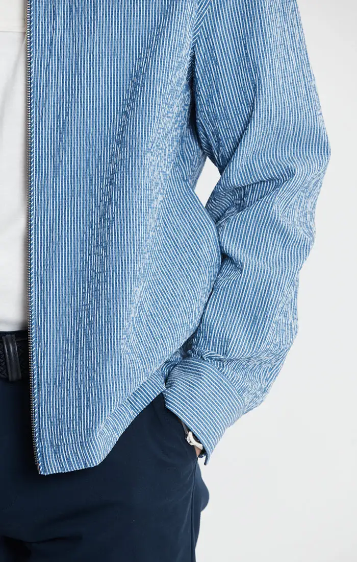Seersucker Full Zip Jacket