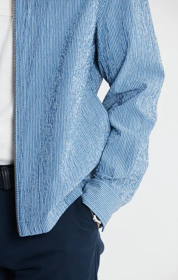 Seersucker Full Zip Jacket