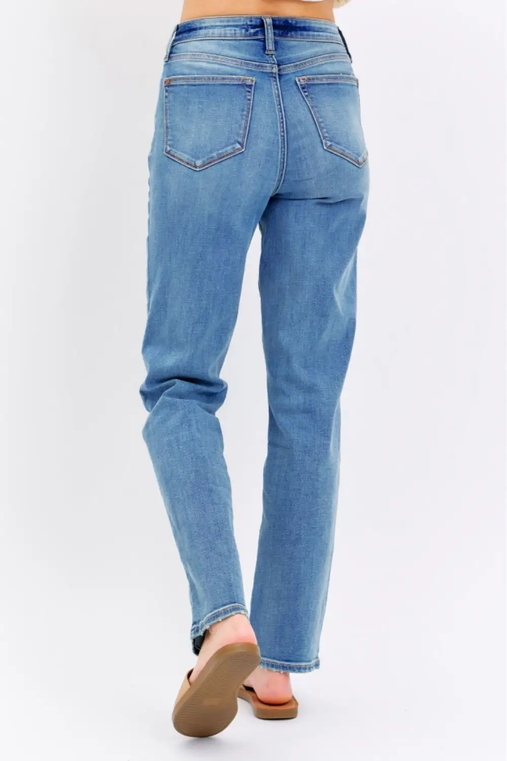 Refined High Rise Straight Leg Jeans