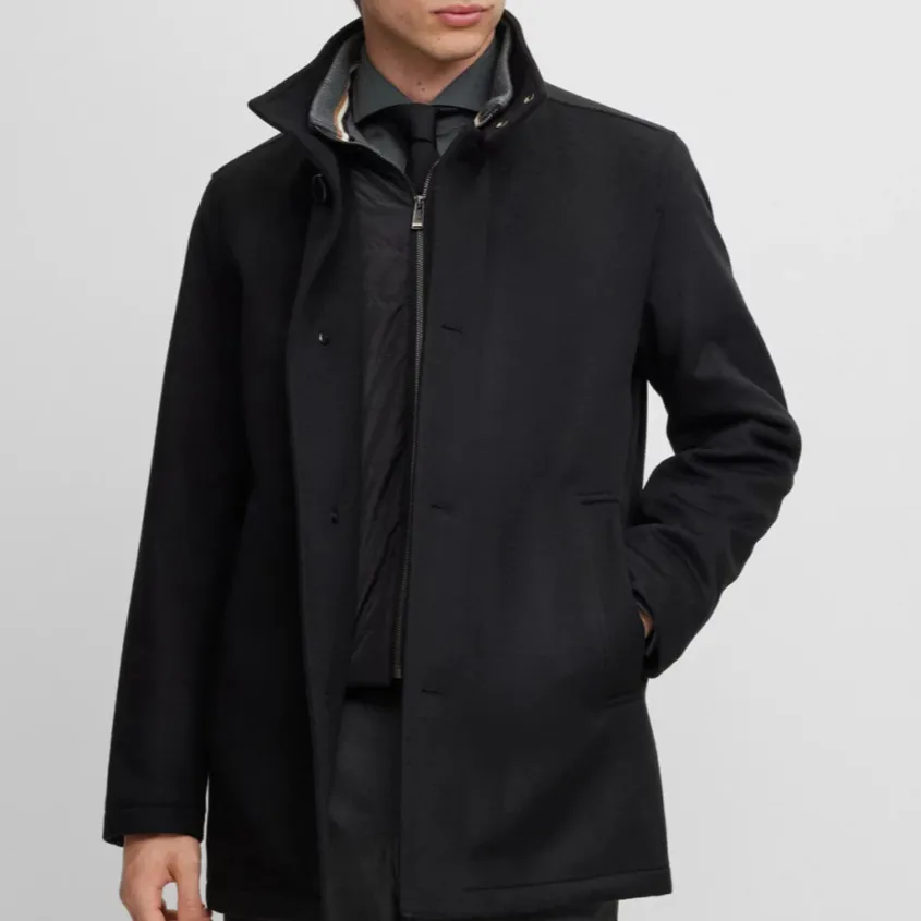 Modern Wool-Blend Cashmere-Blend Men's Coat