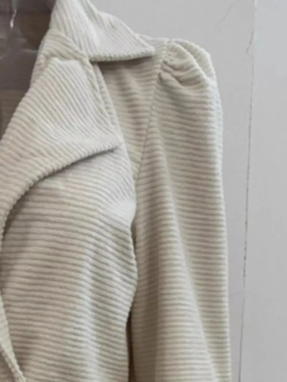Double-Breasted Textured-Knit Blazer