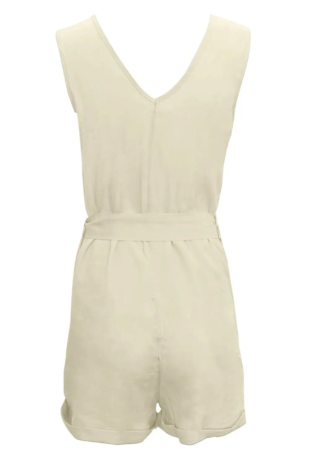 Tied Neck Pocket Romper