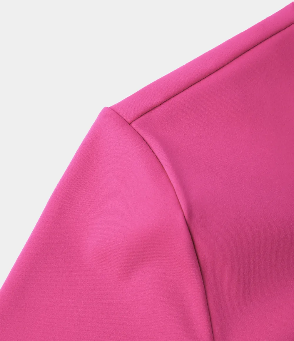 Softlyzero Plush Crossover Hem Cropped Sports Top