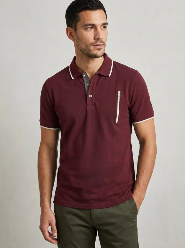 Men's Modern Weekend Contrast Trim Polo Shirt