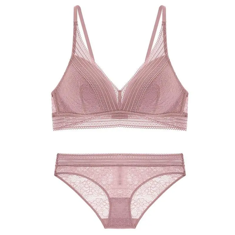 Everyday Lace Embroidered Lingerie Set
