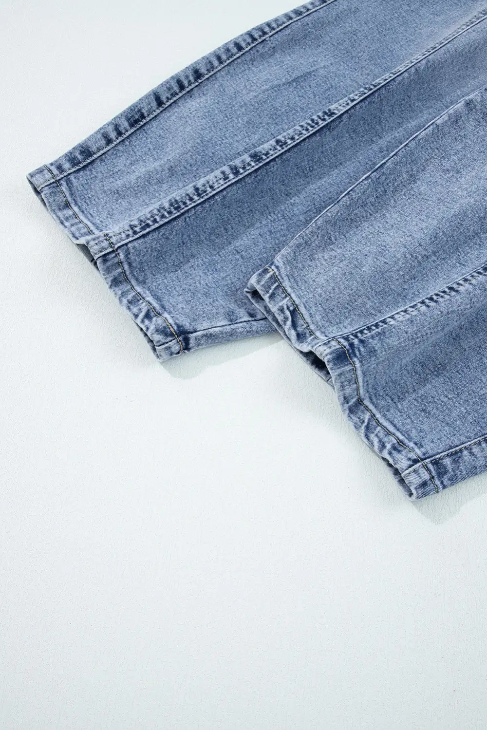 Wrap Woven Denim Jeans