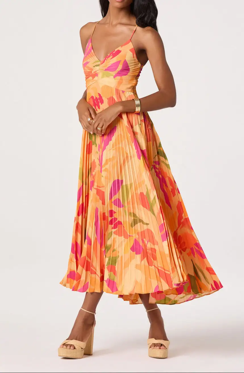 Floral Midi Easy Fit Dress